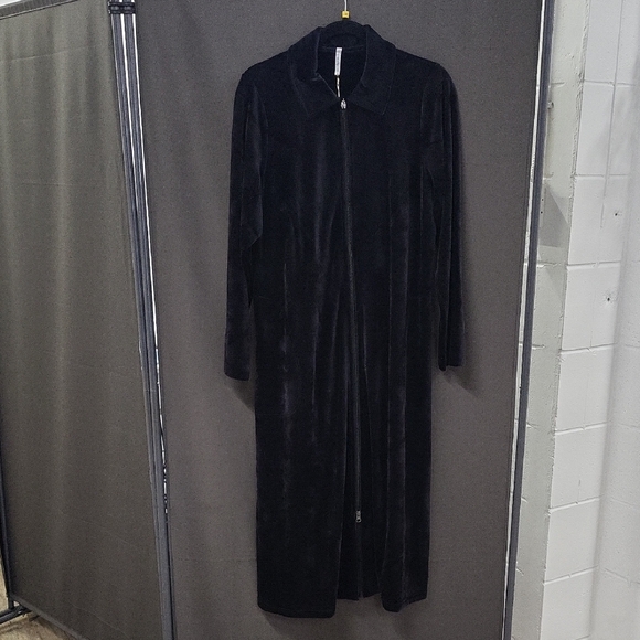 Blue Sky Jackets & Blazers - Blue Sky Long Zip Up House Coat